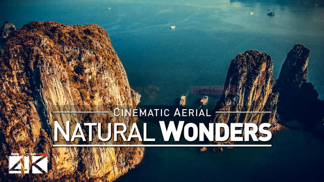 【4K】Drone Footage | Natural Wonders of Earth *EXTENDED* 2019 Cinematic Aerial Halong Bay Great Wall