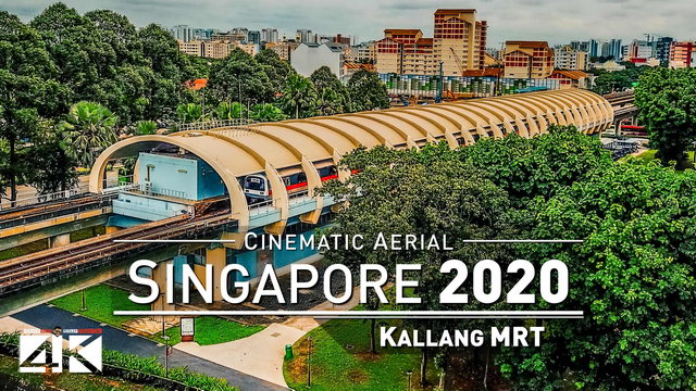 【4K】Drone Footage | Kallang MRT and Lion City Skyline - SINGAPORE 2019 ..:: Cinematic Aerial Film