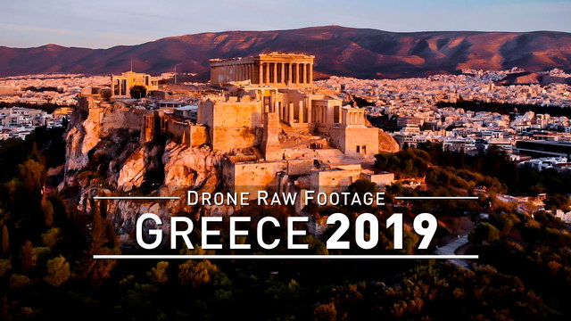 【4K】Drone RAW Footage | GREECE 2019 ..:: Athens | Capital | Akropolis :: UltraHD Stock Video