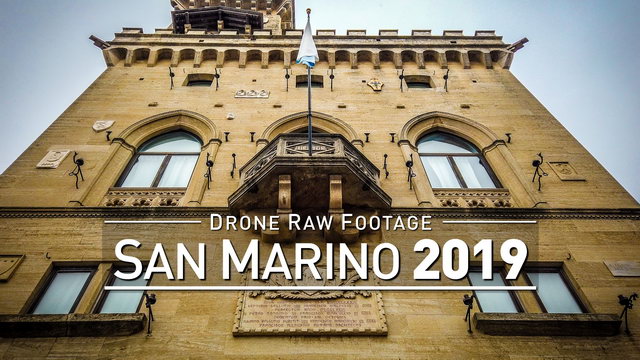 【4K】Drone RAW Footage | This is SAN MARINO 2020 | San Marino City | UltraHD Stock Video