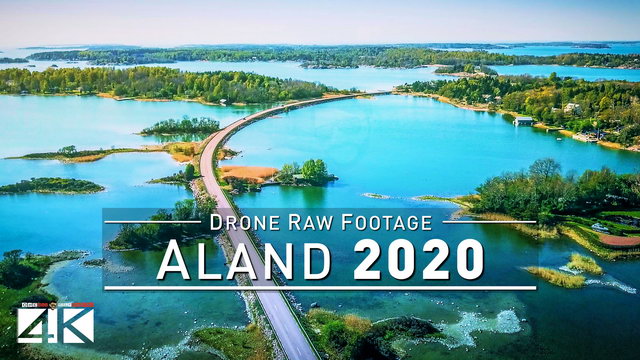 【4K】Drone RAW Footage | These are the ALAND ISLANDS 2020 | Mariehamn And More | UltraHD Stock Video