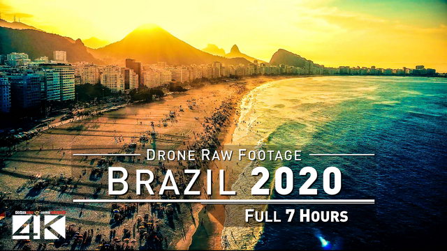 【4K】Drone RAW Footage | This is BRAZIL 2020 | Sao Paulo | Rio de Janeiro Brasil UltraHD Stock Video