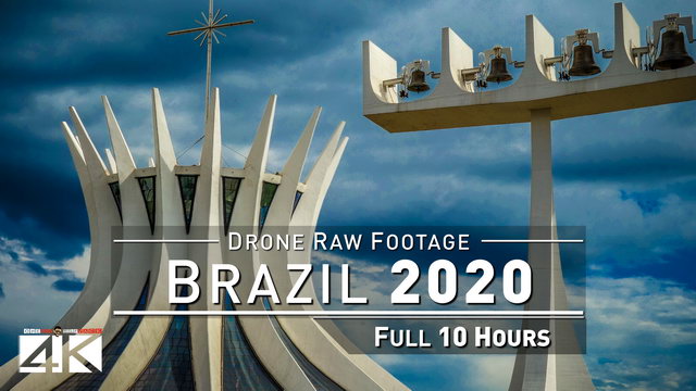 【4K】Drone RAW Footage | This is BRAZIL 2020 | Belo H | Fortaleza | Recife | BSB UltraHD Stock Video