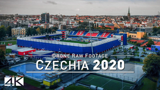 【4K】Drone RAW Footage | This is CZECHIA 2020 | Pilsen | UltraHD Stock Video