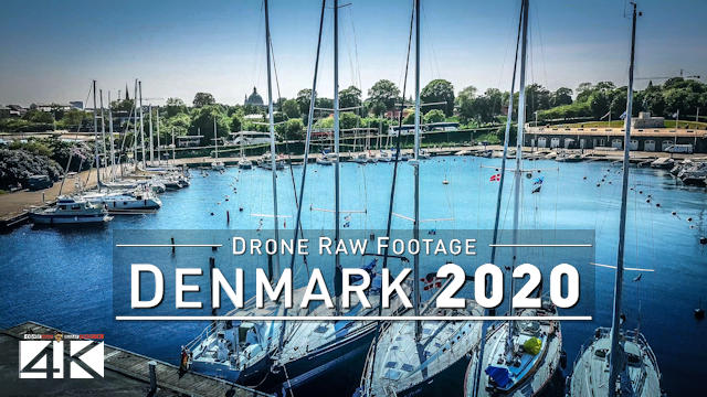 【4K】Drone RAW Footage | This is DENMARK 2020 | Capital City Copenhagen | UltraHD Stock Video