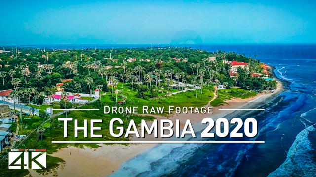 【4K】Drone RAW Footage | This is GAMBIA 2020 | Serekunda Banjul | UltraHD Stock Video