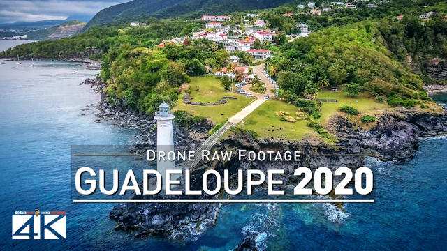 【4K】Drone RAW Footage | This is GUADELOUPE 2020 | Saint-Anne Vieux-Fort & More | UltraHD Stock Video