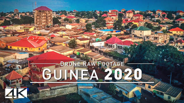【4K】Drone RAW Footage | This is GUINEA 2020 | Capital City Conakry | Tanene | UltraHD Stock Video