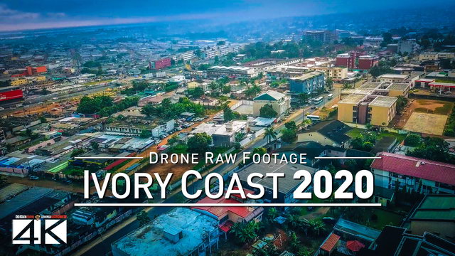 【4K】Drone RAW Footage | This is IVORY COAST 2020 | Capital City Abidjan | UltraHD Stock Video