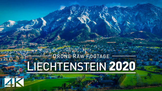 【4K】Drone RAW Footage | This is LIECHTENSTEIN 2020 | Vaduz | Schaan and More | UltraHD Stock Video