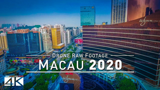 【4K】Drone RAW Footage | This is MACAU 2020 | Gambling Capital of the World | UltraHD Stock Video
