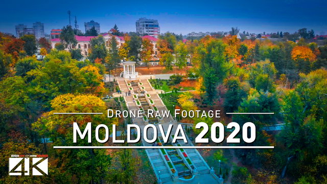 【4K】Drone RAW Footage | This is MOLDOVA 2020 | Capital City Chisinau | Tiraspol UltraHD Stock Video