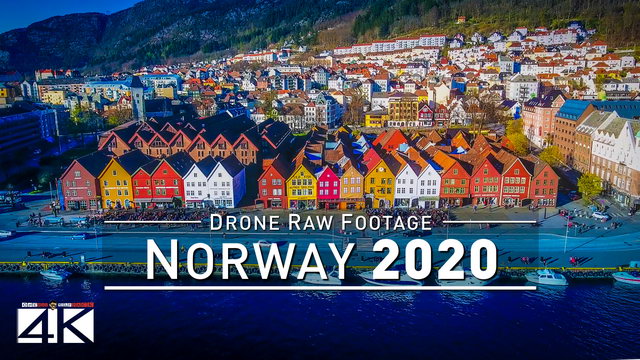 【4K】Drone RAW Footage | This is NORWAY 2020 | Bergen | Oslo | Lofoten and More | UltraHD Stock Video
