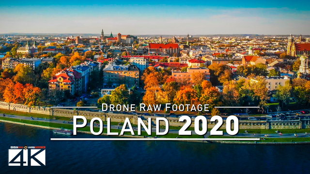 【4K】Drone RAW Footage | This is POLAND 2020 | Krakow | UltraHD Stock Video