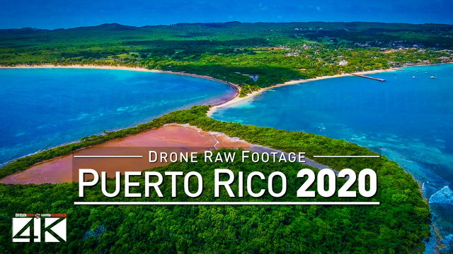 【4K】Drone RAW Footage | This is PUERTO RICO 2020 | Vieques | Fajardo | UltraHD Stock Video