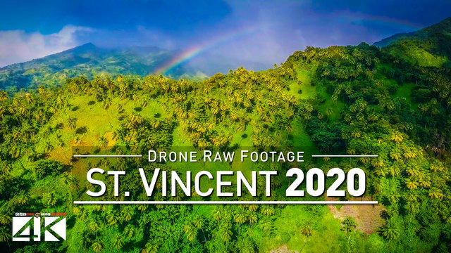 【4K】Drone RAW Footage | This is SAINT VINCENT AND THE GRENADINES 2020 | UltraHD Stock Video