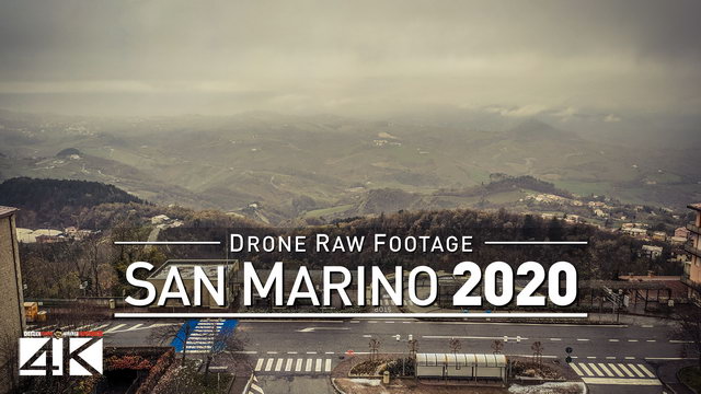 【4K】Drone RAW Footage | This is SAN MARINO 2020 | City of San Marino | UltraHD Stock Video