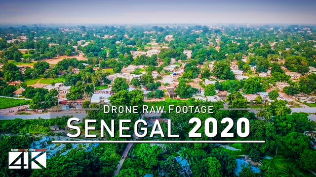 【4K】Drone RAW Footage | This is SENEGAL 2020 | Ziguinchor | UltraHD Stock Video