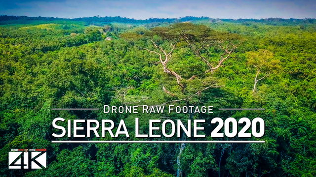 【4K】Drone RAW Footage | This is SIERRA LEONE 2020 | West Africa | UltraHD Stock Video