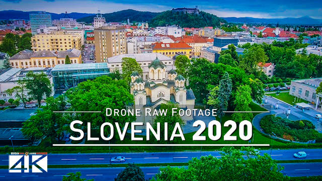 【4K】Drone RAW Footage | This is SLOVENIA 2020 | Capital City Ljubljana | UltraHD Stock Video