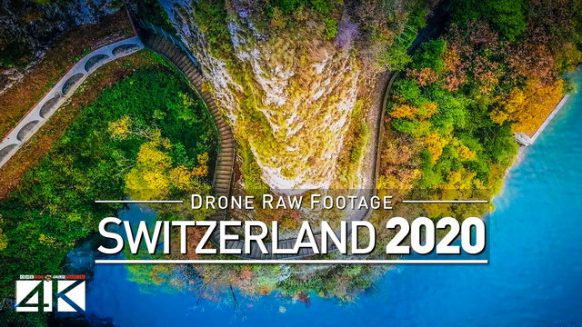 【4K】Drone RAW Footage | This is SWITZERLAND 2020 | Lugano | Gandria | UltraHD Stock Video