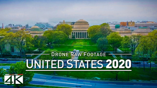 【4K】Drone RAW Footage | These are the UNITED STATES 2020 | Boston, Massachusetts | UltraHD Stock Vid
