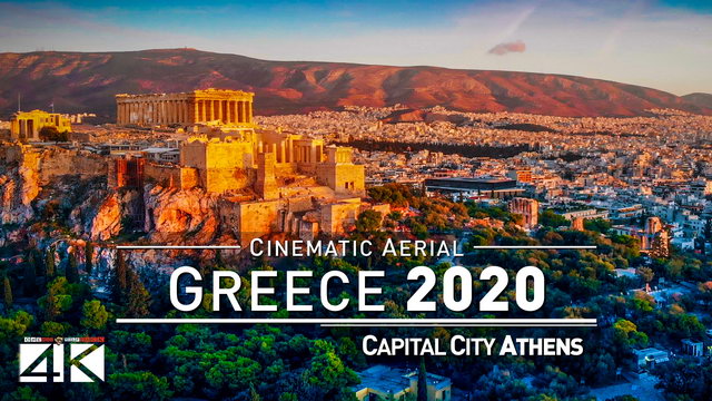 【4K】Incredible Athens from Above - The Capital of GREECE 2020 | Cinematic Aerial Film
