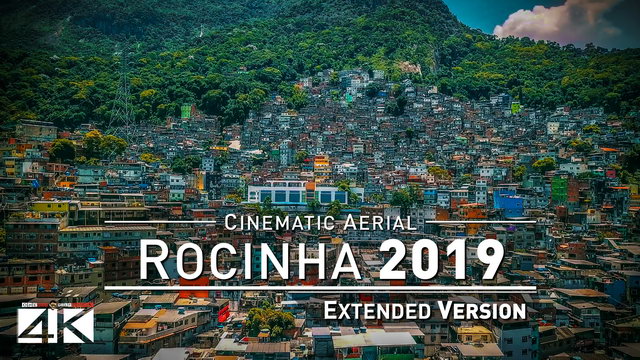 【4K】Drone Relax Travel Video | ROCINHA ..:: Brazils largest Favela Rio de Janeiro 2019