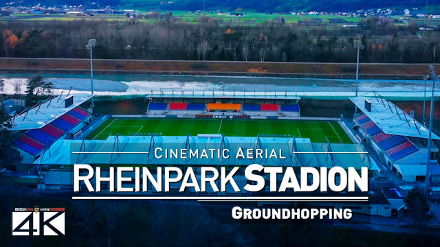 【4K】Rheinpark Stadion from Above - LIECHTENSTEIN 2020 | Stadium FC Vaduz | Cinematic Wolf Aerial™