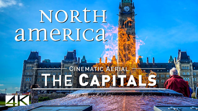 【4K】12 Capitals of NORTH AMERICA from Above | Cinematic Wolf Aerial™ Drone Film