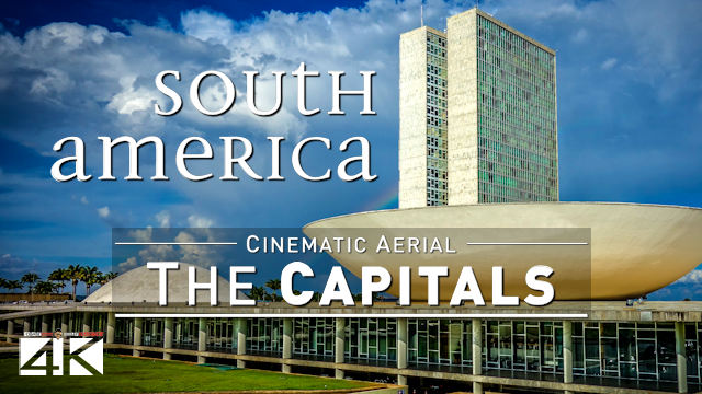 【4K】4 Capitals of SOUTH AMERICA from Above | Cinematic Wolf Aerial™ Drone Film