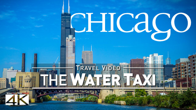 【4K】Full Ride with the Chicago Water Taxi | Chinatown to Goose Island | UltraHD Travel Video