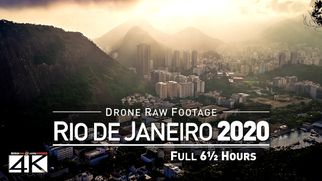 【4K】Drone RAW Footage | This is BRAZIL 2020 | Rio de Janeiro | Full 6 Hours | UltraHD Stock Video