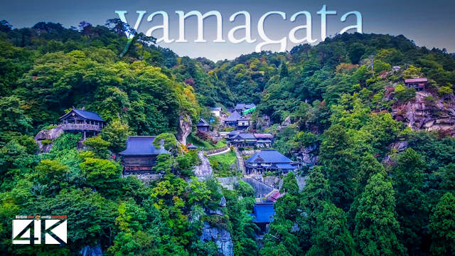 【4K】Yamadera from Above - JAPAN 2020 | Risshaku-ji Temple | Cinematic Wolf Aerial™ Drone Film