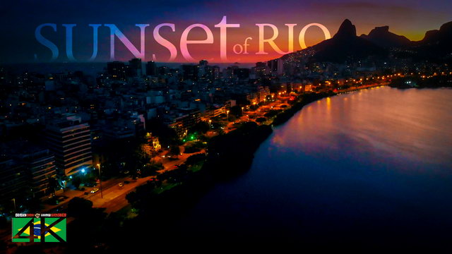 【4K】30 Minutes | Sunset in Rio de Janeiro from Above | BRAZIL 2020