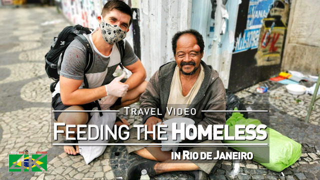 【4K】Feeding the Homeless in Rio de Janeiro (Brazil) | 2020 | Vlog #1 | UltraHD Travel Video