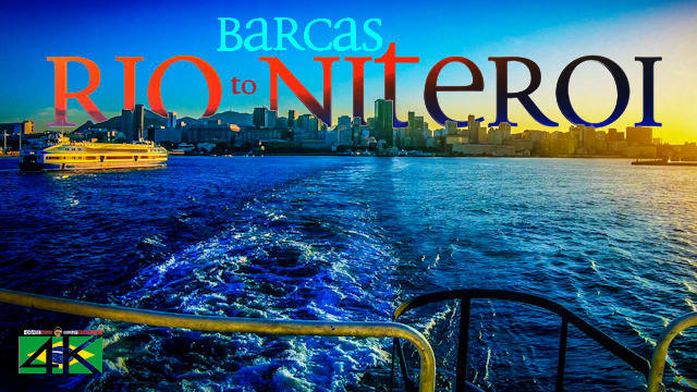 【4K】Sunset Boat Trip from Rio de Janeiro to Niteroi (Brazil) | 2020 | CCR Barcas