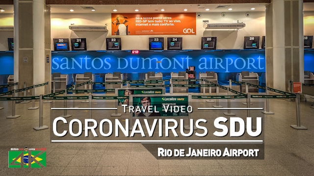 【4K】Virtual Walking Tour | Lockdown Santos Dumont - BRAZIL 2020 | Rio de Janeiro SDU Airport Scenes