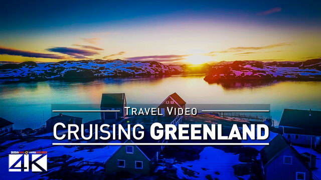 【4K】Footage | Cruising QEQERTARSUATSIAAT ..:: Greenland Arctic Circle 2018