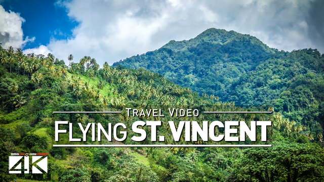 【4K】Footage | Flying out from SAINT VINCENT AND THE GRENADINES ..:: Caribbean 2019