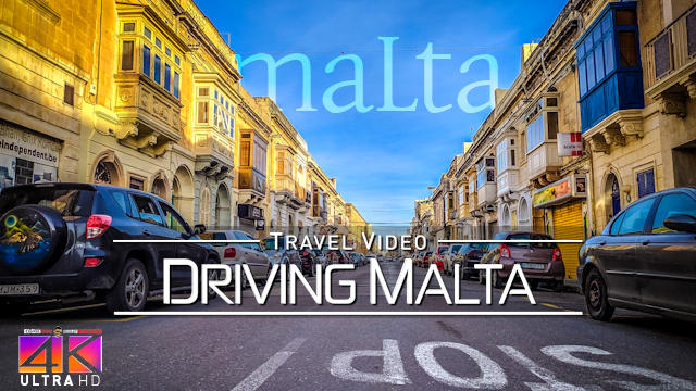【4K】Driving and Boating around Malta (Mediterranean) | Beautiful Views 2020 | UltraHD Travel Video