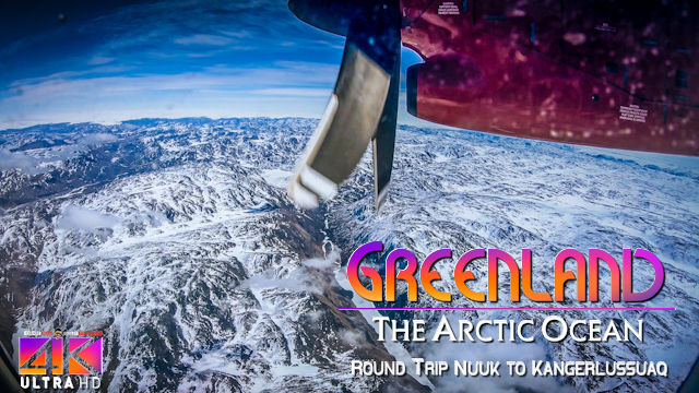 【4K】Flight Footage | Air Greenland | Return Trip | Nuuk to Kangerlussuaq | 2020 | Propeller Plane