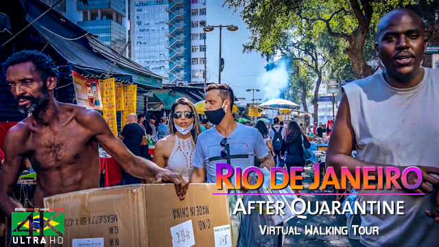 【4K】Virtual Walking Tour | LOCKDOWN Rio de Janeiro | Covid-19 Corona Virus | June 18, 2020
