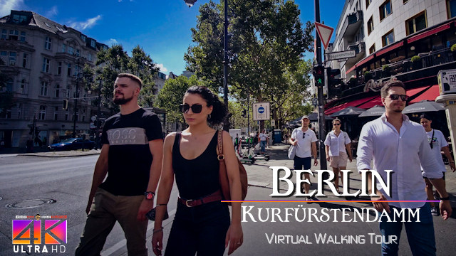 【4K】VIRTUAL WALKING TOUR: «Berlin Kudamm - Germany 2020» Ultra HD | Binaural 3D City Sounds