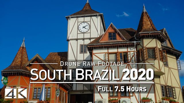 【4K】Drone RAW Footage | This is SOUTH BRAZIL 2020 | Porto Alegre Curitiba Gramado UltraHD Stock Vid