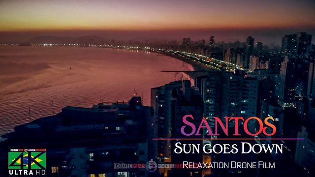 【4K】Sunset in Santos from Above - BRAZIL 2020 | Cinematic Wolf Aerial™ Drone Film