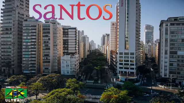 【4K】The Skyline of Santos from Above - BRAZIL 2020 | Cinematic Wolf Aerial™ Drone Film