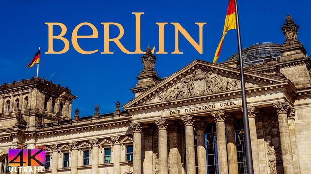 【4K】1 HOUR RELAXATION FILM: «Driving in Berlin (Germany)» Ultra HD (for 2160p Ambient TV)