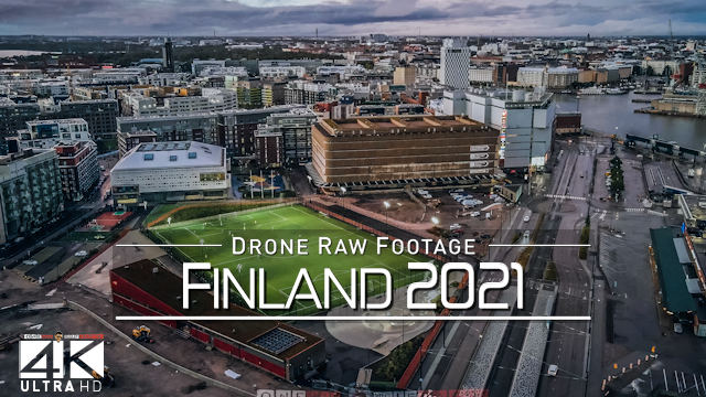 【4K】Drone RAW Footage | This is FINLAND 2021 | Helsinki | UltraHD Stock Video