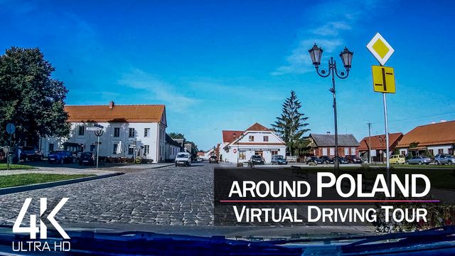 【4K 60fps】1 ½ HOUR RELAXATION FILM: «Driving in Poland (Countryside)» Ultra HD (for 2160p TV)